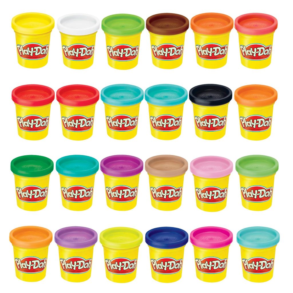Play-Doh Modeling Compound 24pk Case of Assorted Colors, Non-Toxic, 3oz Cans - Ages 3+