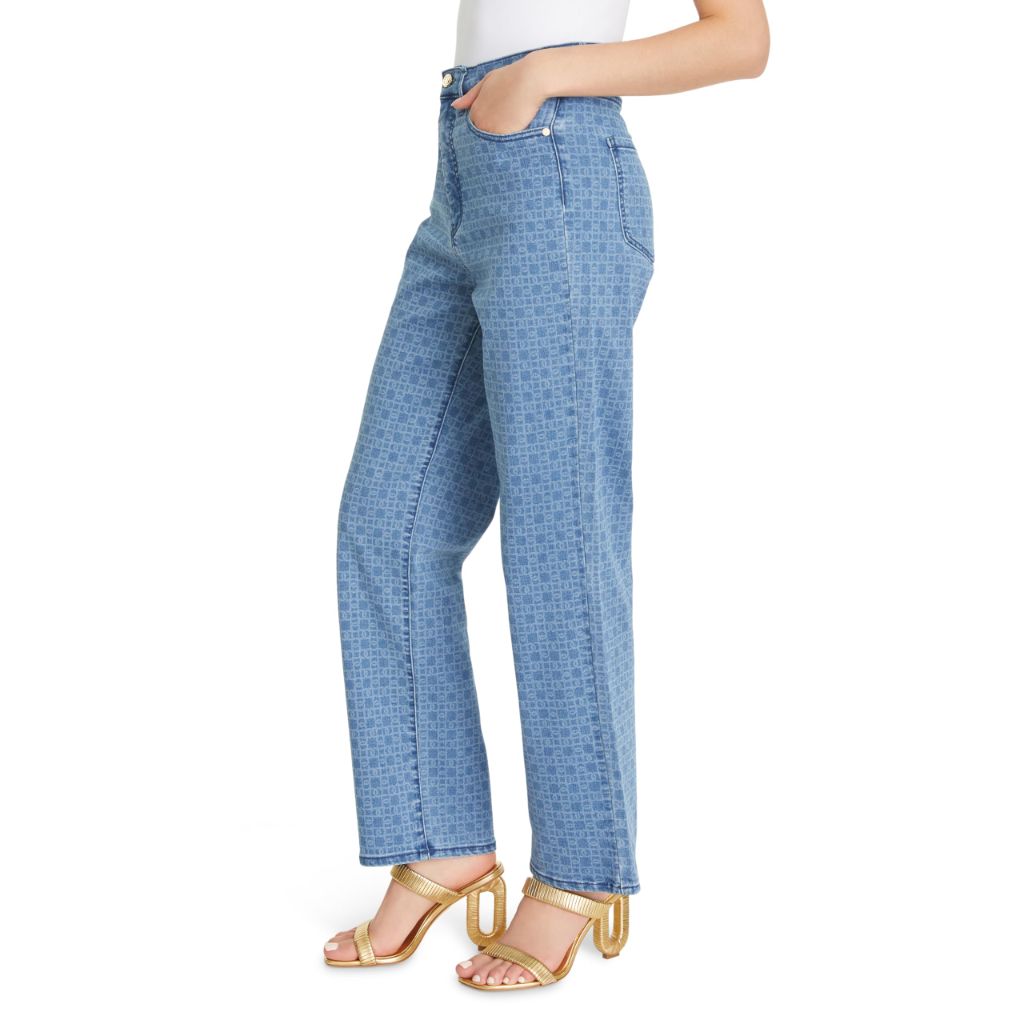 DEE OCLEPPO Women's Matilda High Rise Straight Leg Jean Standard, D-Link Blue Denim Size 12