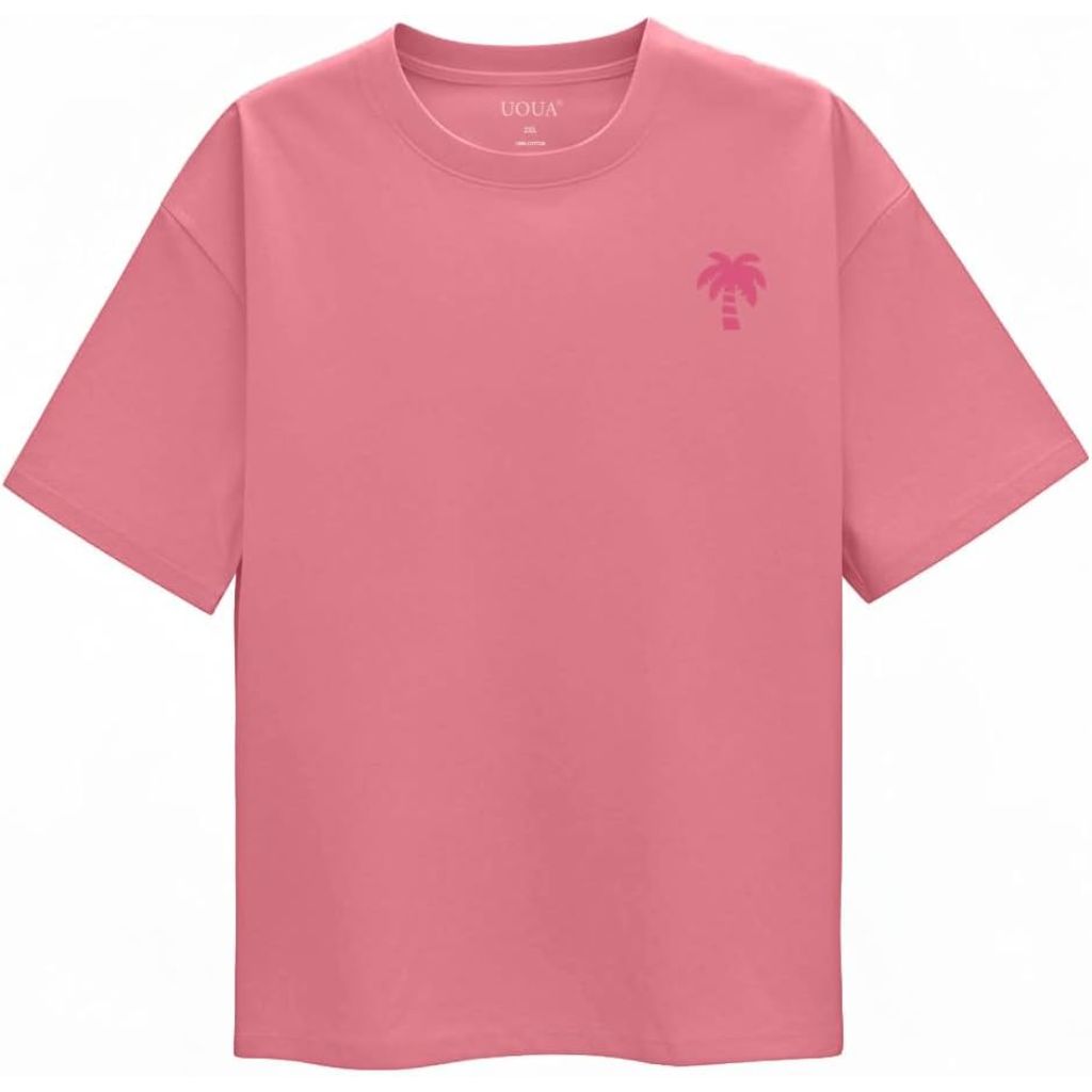UOUA Women Oversized Graphic T-Shirt Cotton - Size M