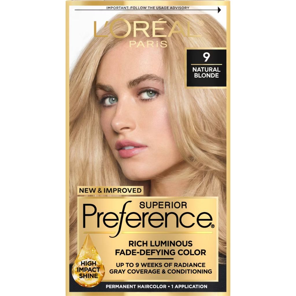 L'Oreal Paris Superior Preference Hair Color, 9 Natural Blonde