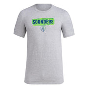 SZ XL, Adidas Men's Seattle Sounders MLS Short Sleeve T-Shirt, Grey Seattle Sounders