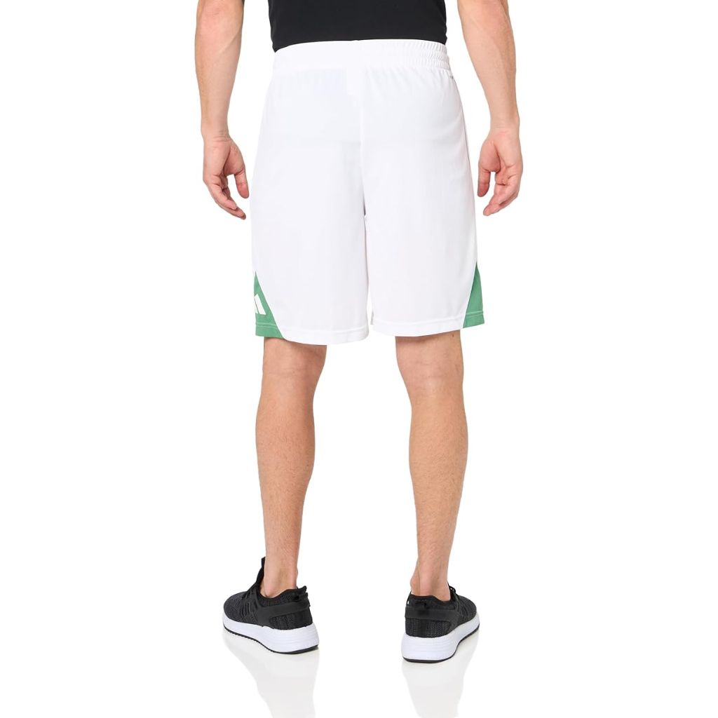 adidas Originals Men's Badge of Sport 7" Shorts - White/Preloved Green, Size XXL