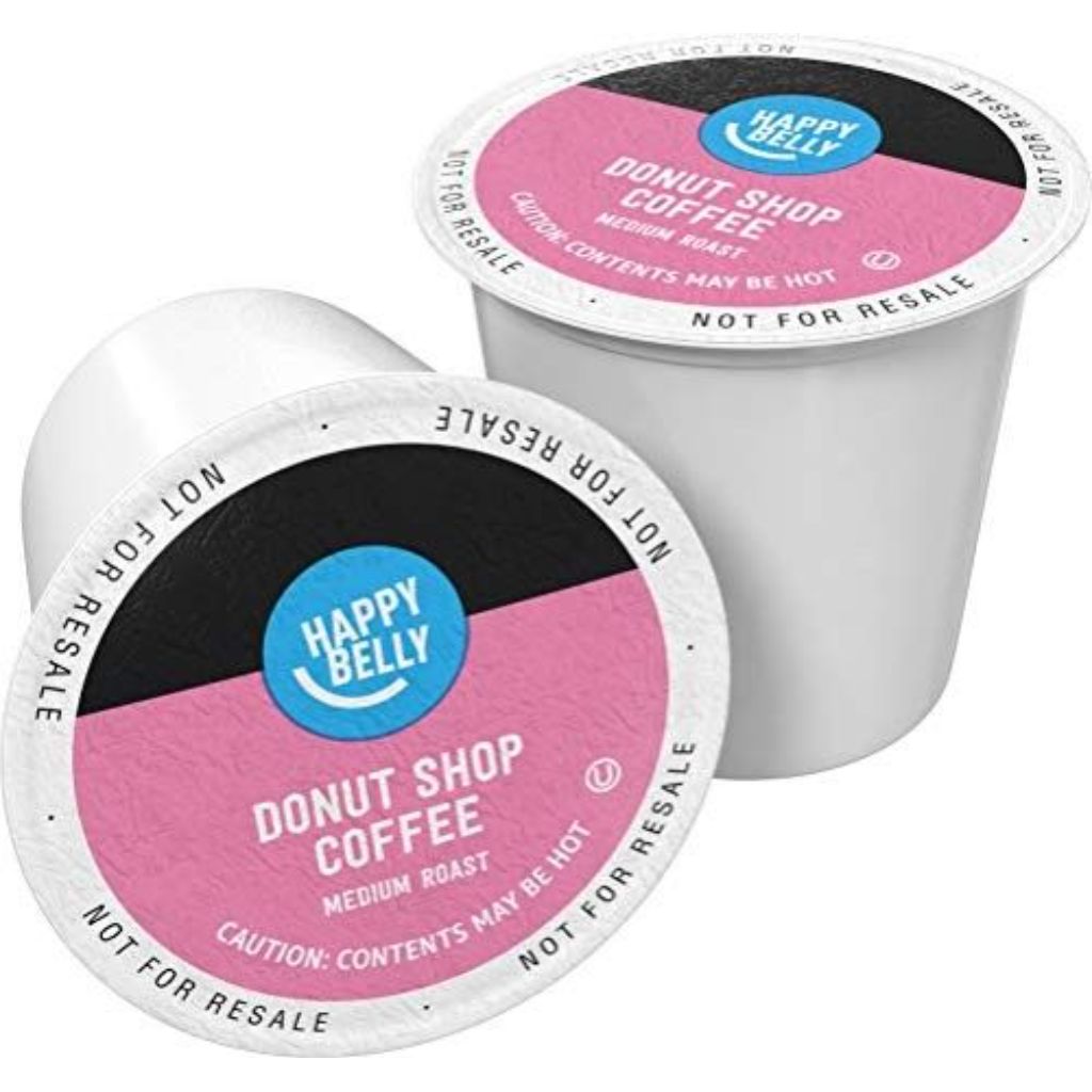 Happy Belly Donut Shop Medium Roast Keurig K-Cup Coffee Pods, 100 Count