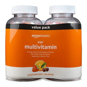 Amazon Basics Kids' Multivitamin Gummies, Cherry, Strawberry & Orange - 380ct (2 Packs of 190)