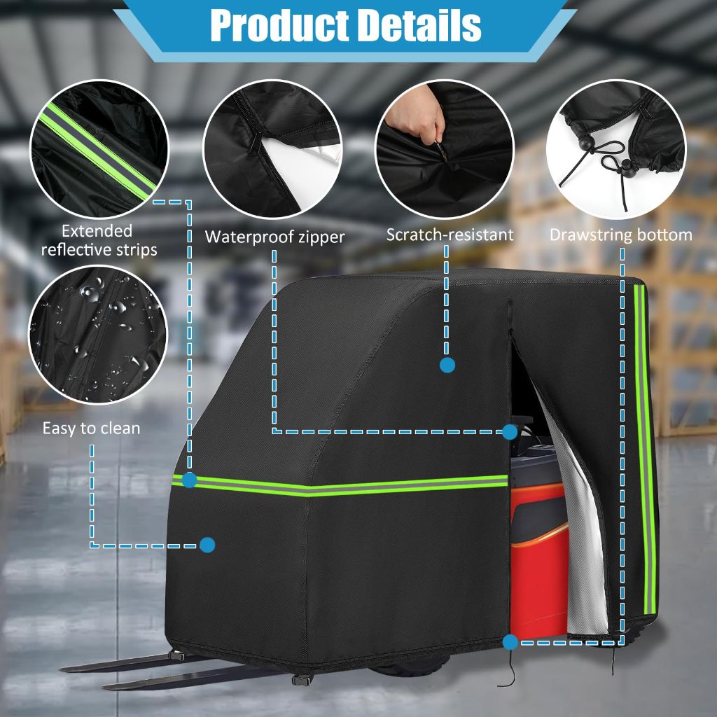Stuffygreenus Forklift Protection Cover All Weather Forklift Covers