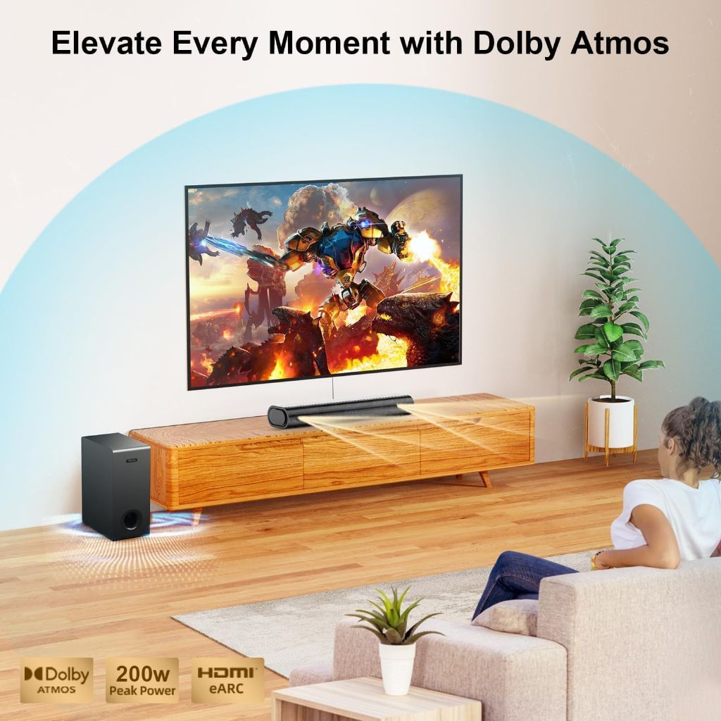 HiWill A21 Dolby Atmos Soundbar System EARC