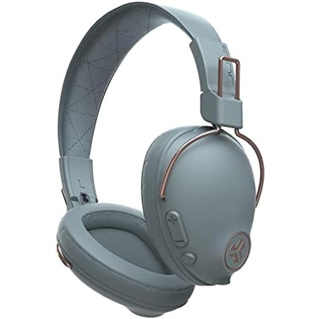 JLab Studio Pro Bluetooth Wireless Over-Ear Headphones, 50+ Hour Bluetooth 5 Playtime, EQ3 Sound, Ultra-Plush Faux Leather & Cloud Foam Cushions, Track and Volume Controls (Slate)