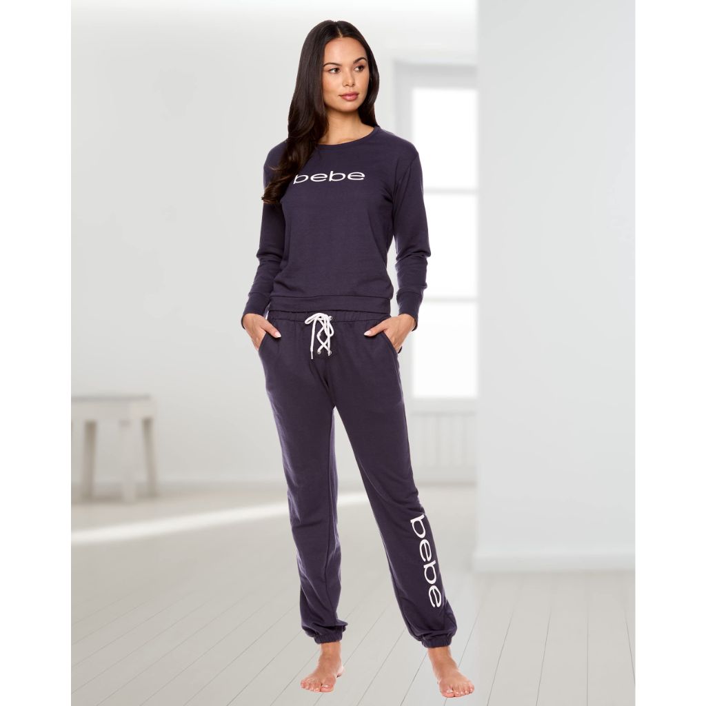 Bebe Women's Pajama Sets - (Midnight Lavender, 2X)