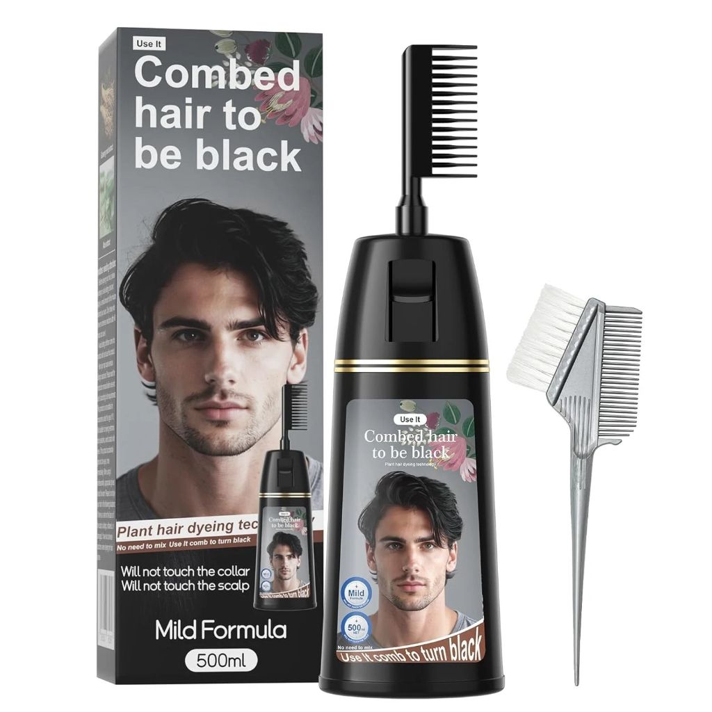 NEW Combed Hair to Be Black Hair Dye For Men or Women