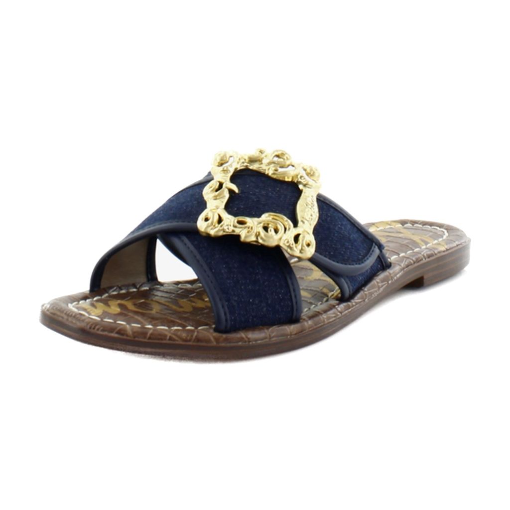 Sam Edelman Gracyn Flat Sandal Hudson Navy 6.5 Medium