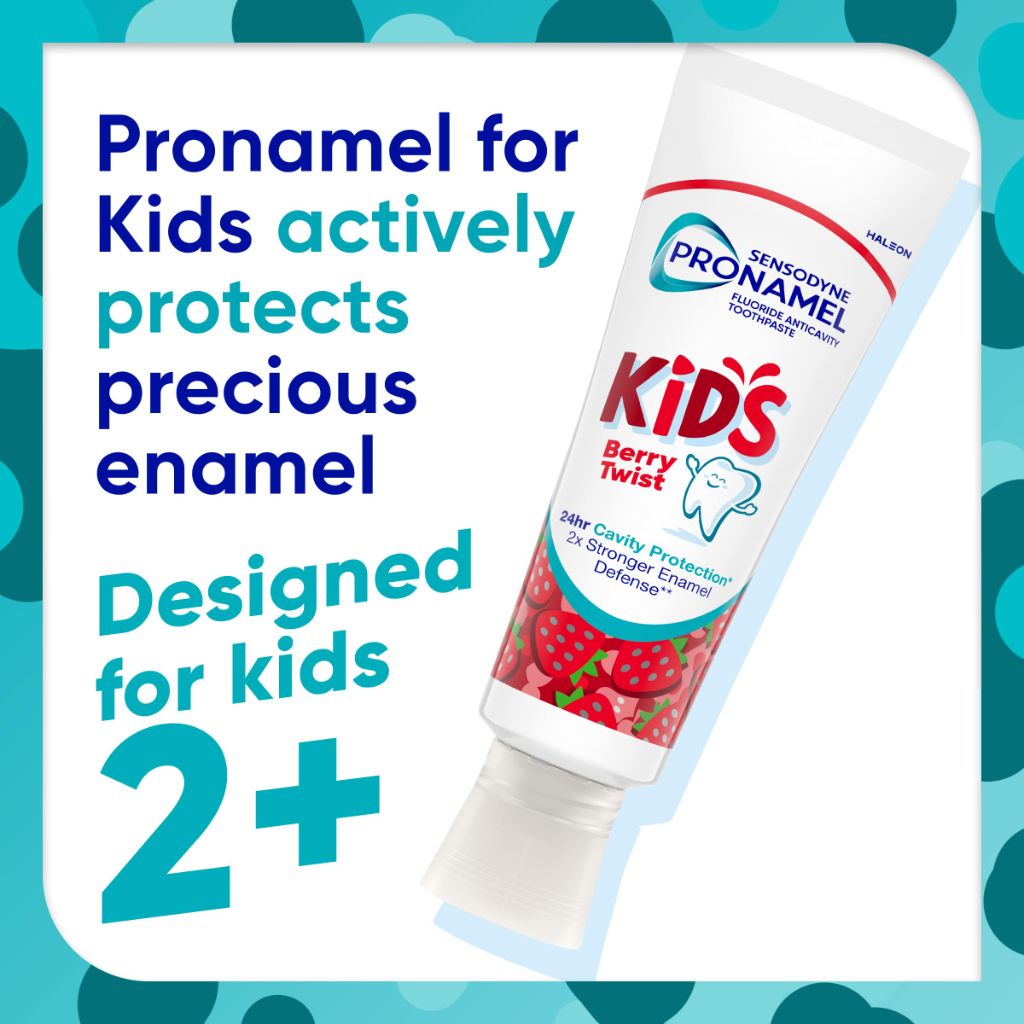 Sensodyne Pronamel Kids Toothpaste, Fluoride Anticavity Toothpaste, Berry Twist Flavored, 4 oz (2 Pack)
