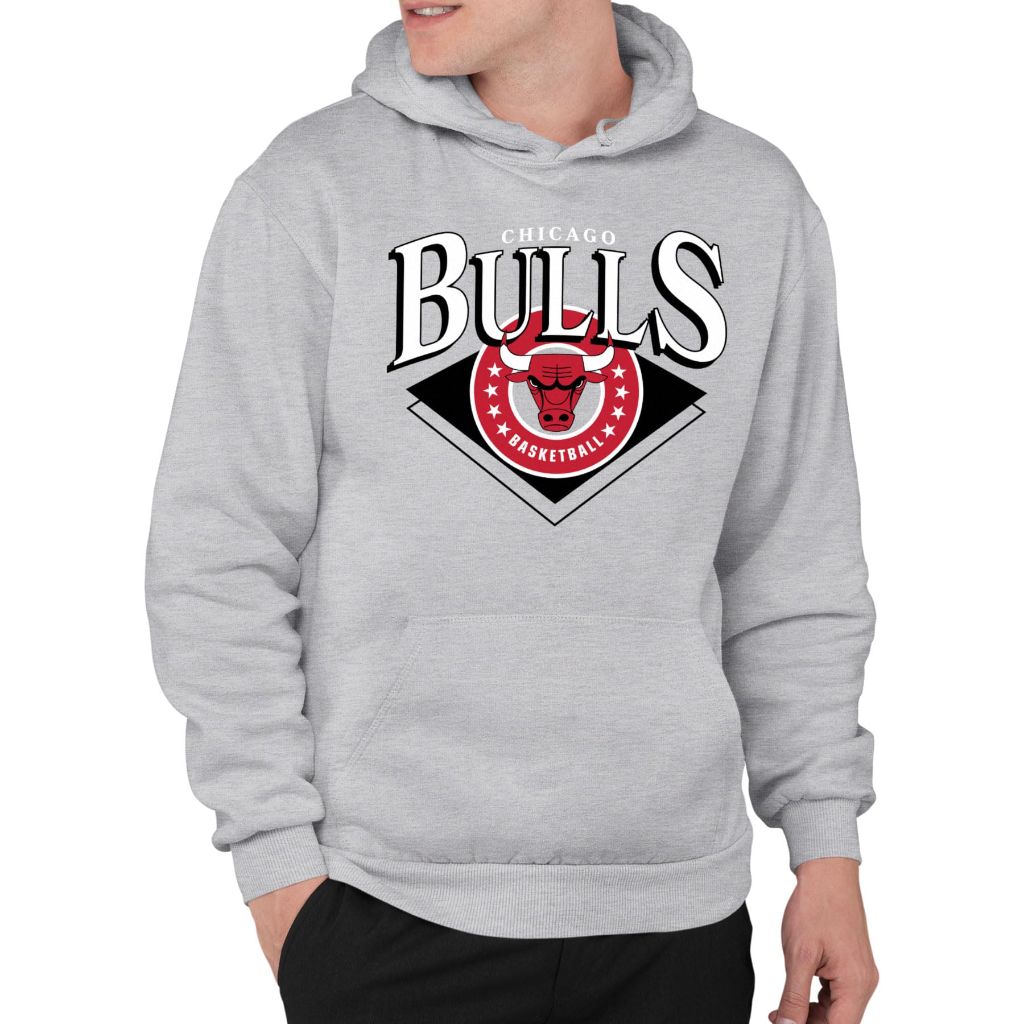 Junk Food NBA - Chicago Bulls - Court Classic - Officially Licensed Adult Pullover Fleece Hoodie, XL