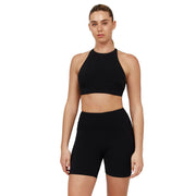 SZ 10, Gottex Free Sport Beach High Neck Bikini Swim Top -  Black