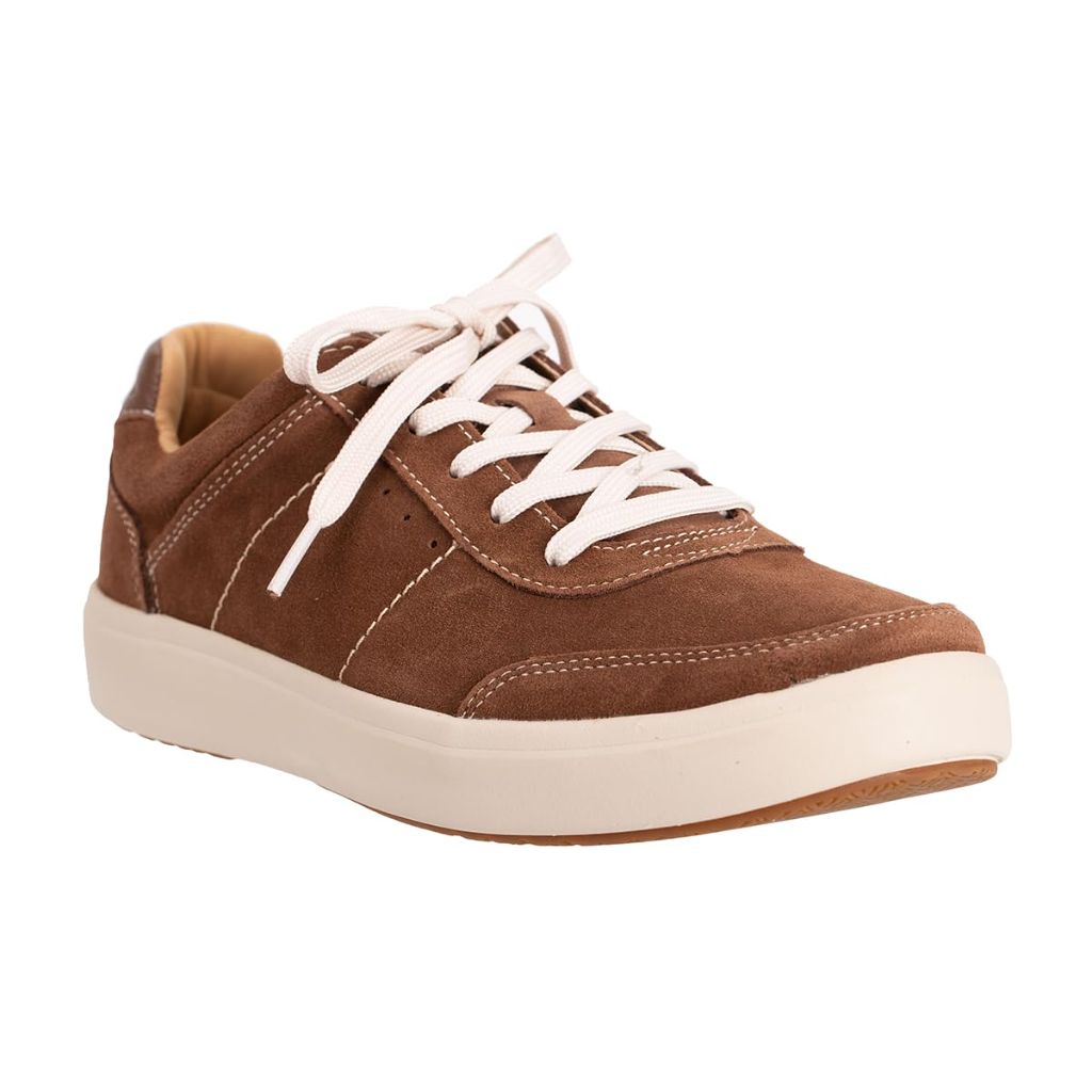 Revitalign Men's Durham Sneaker, Brown, 16