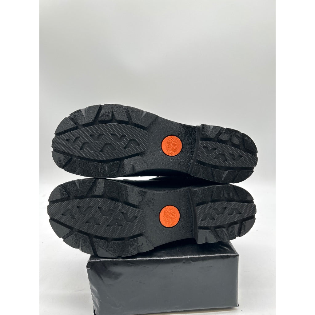 Harley-Davidson Footwear Women's Tegan Round Toe Motorcycle Boots, Black - Size 8