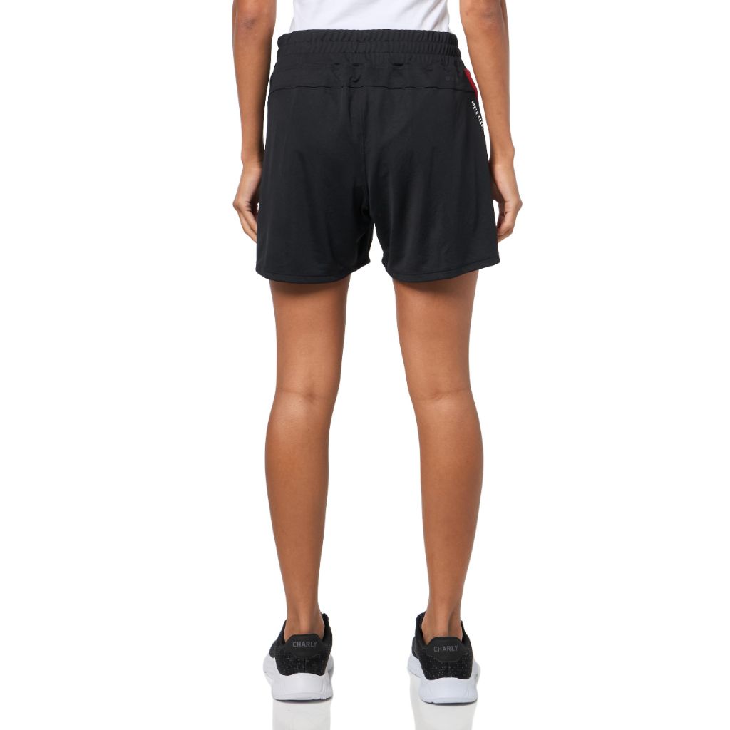 Adidas Women's D4T Woven North Carolina State University Training Shorts, Black/Red North, Large