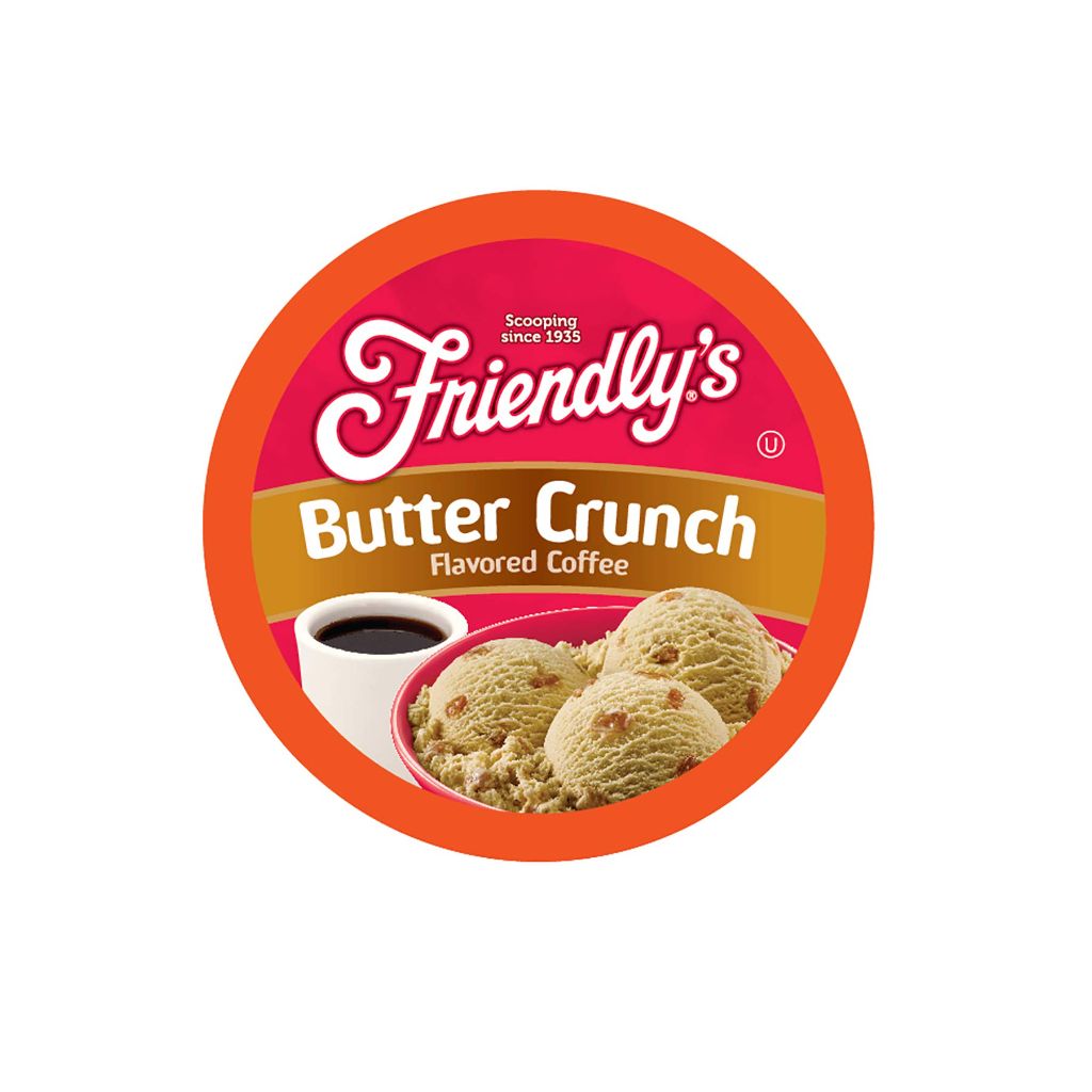 Friendly's Flavored Ice Cream Coffee Pods,  (Butter Crunch, 40 Count)
