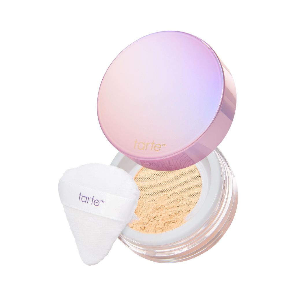 Tarte Creaseless Setting Powder – Loose Face Powder, Full Size, Yellow