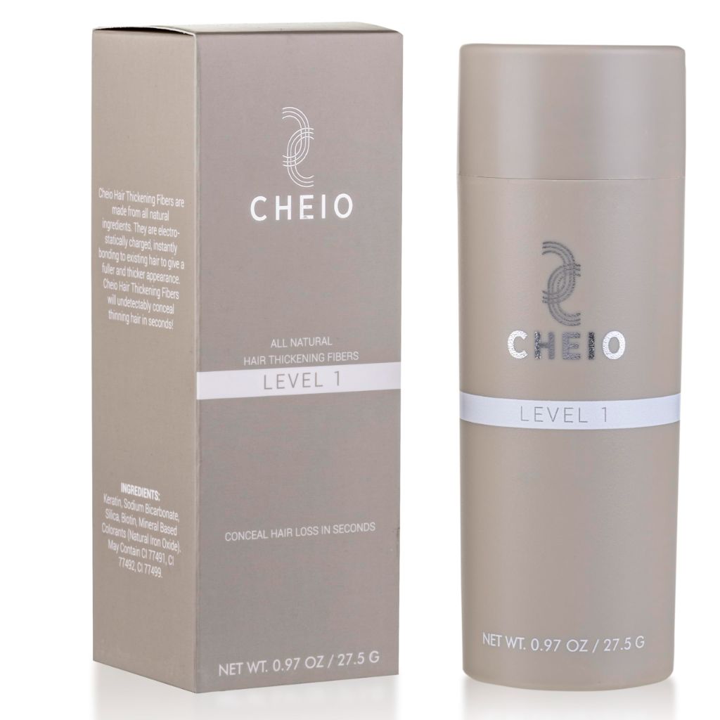Cheio - Hair Thickening Fibers - 27.5g - Level 1 (Black)