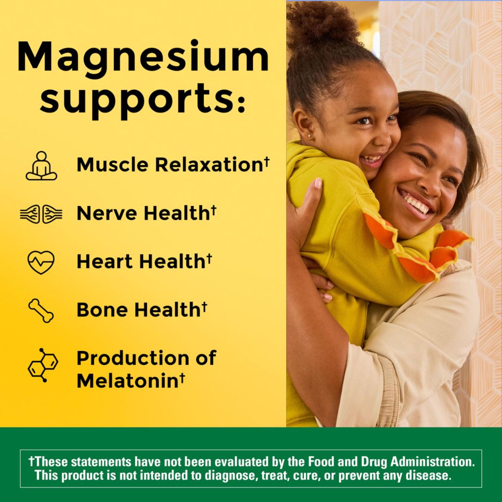 Nature Made Magnesium Citrate 250 mg per serving 120 Softgels, 60 Day Supply