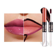 Berry Purple Lip Stain Peel off Lip Oil Dual Ended Combo Set, 2 in 1 Lips Liner Stain Oil Peel off Long Lasting Waterproof