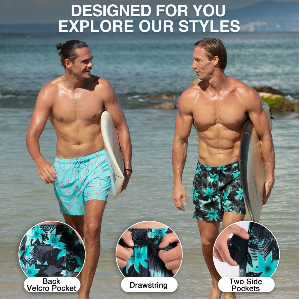 SZ (4X) Kanu Surf 5” Adventure Men’s Swim Trunks