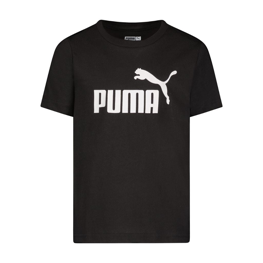 Puma Boys' No. 1 Logo T-Shirt - Black, Size L