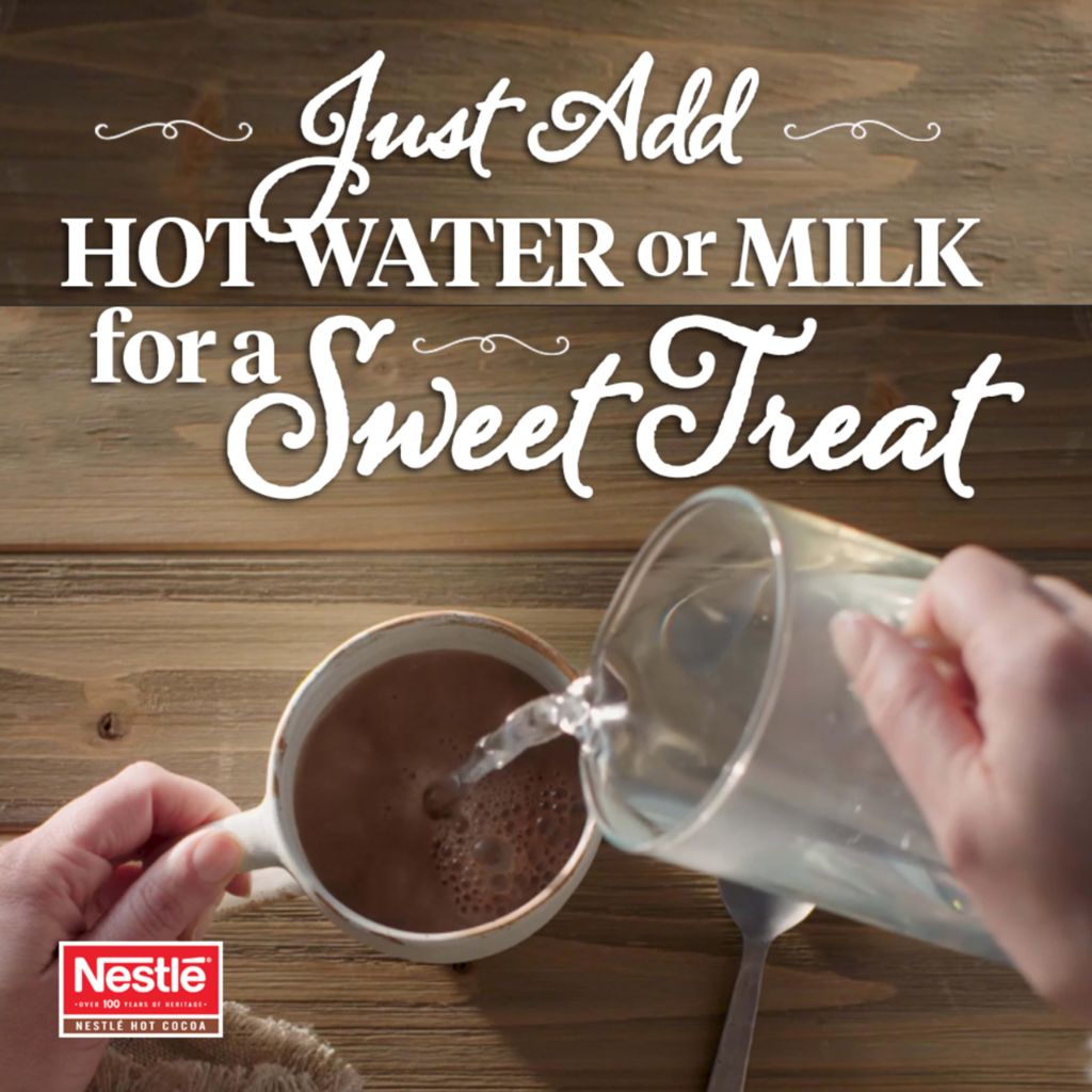 Nestle Hot Chocolate Packets, Hot Cocoa Mix, No Sugar Added and Fat Free, Bulk Pack, 0.28 oz Packet (Pack of 30)
