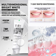 7.5% Hydroxyapatite Toothpaste, Fluoride Free Toothpaste, Mint, 4.23oz (2PCS)