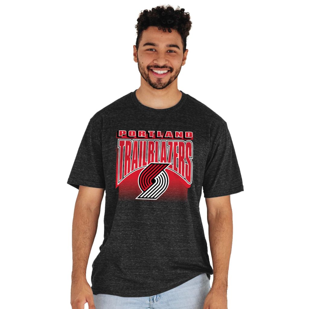 Portland Trail Blazers NBA Officially Licensed Tri-Blend T-Shirt Starters Black, Large