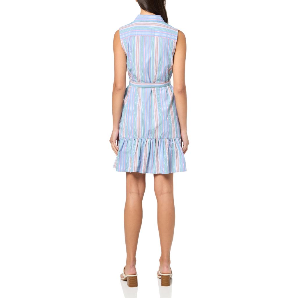 Tommy Hilfiger Shirt Dress, French Blue Multi, SZ 14