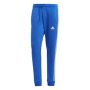 SZ ST, Adidas Mens Essentials Fleece 3-Stripes Tapered Cuffed Pants, Semi Lucid Blue