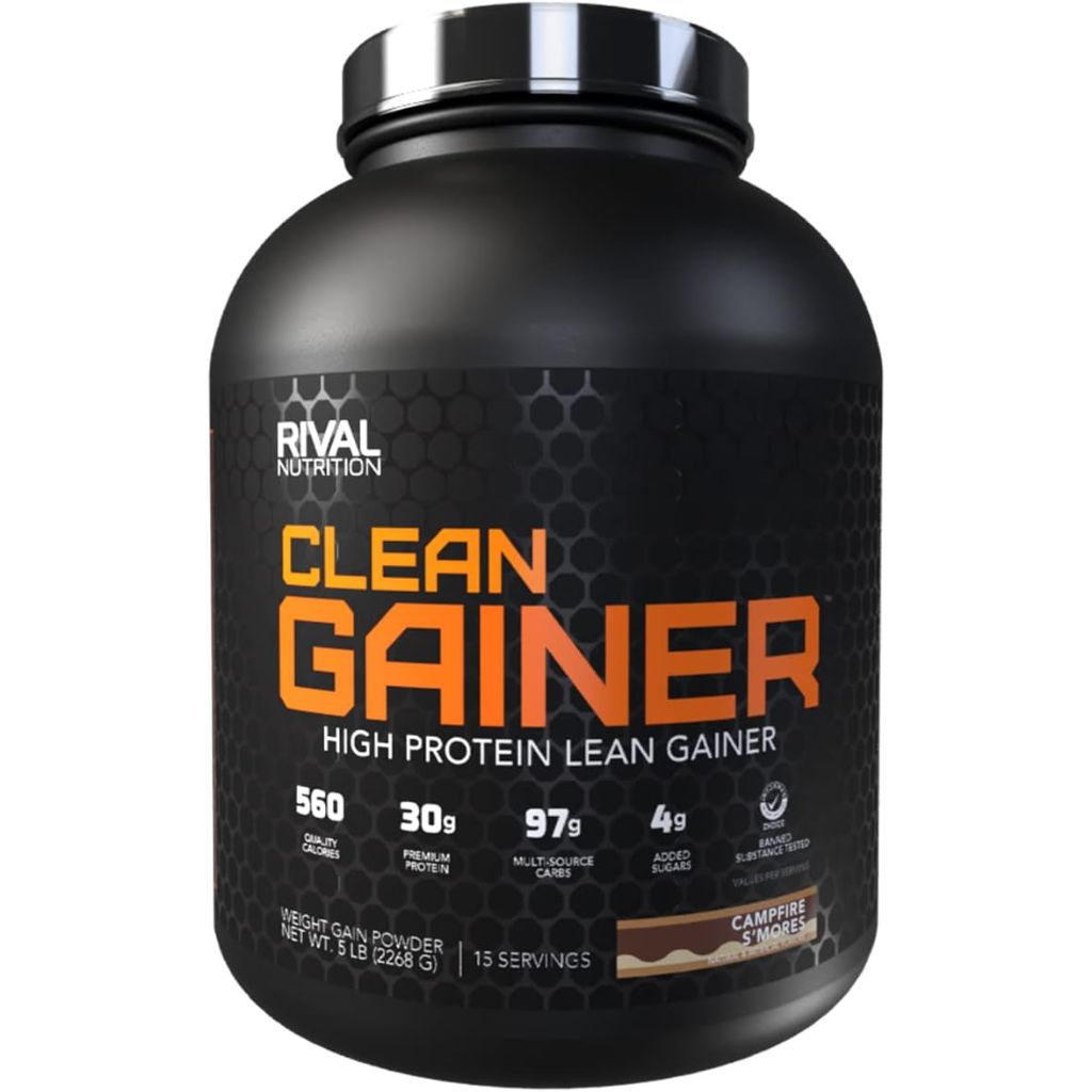 Rival Nutrition Clean Gainer Protein Powder - Campfire S'mores, 5lb