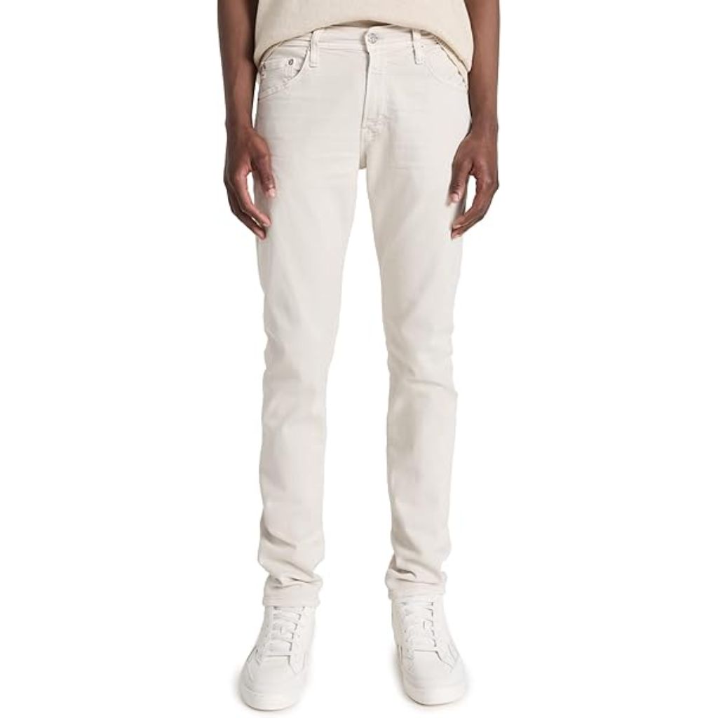 AG Adriano Goldschmied Tellis Modern Slim Trousers, 7 Years Sulphur Melted to Grey, Men's SZ 36