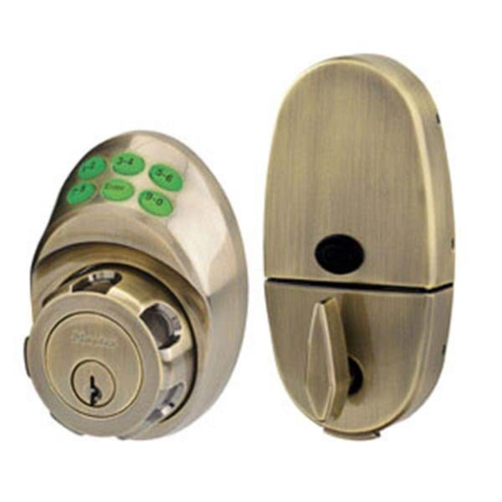 Master Lock Electronic Deadbolt Lock Dskp0605d Ab Keypad Deadbolt