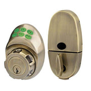 Master Lock Electronic Deadbolt Lock Dskp0605d Ab Keypad Deadbolt