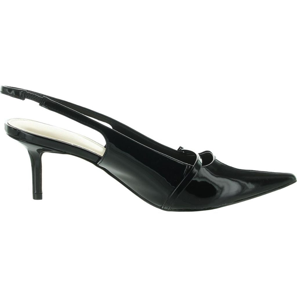 Marc Fisher Women's Alorie Pump, Black Patent 002, 11