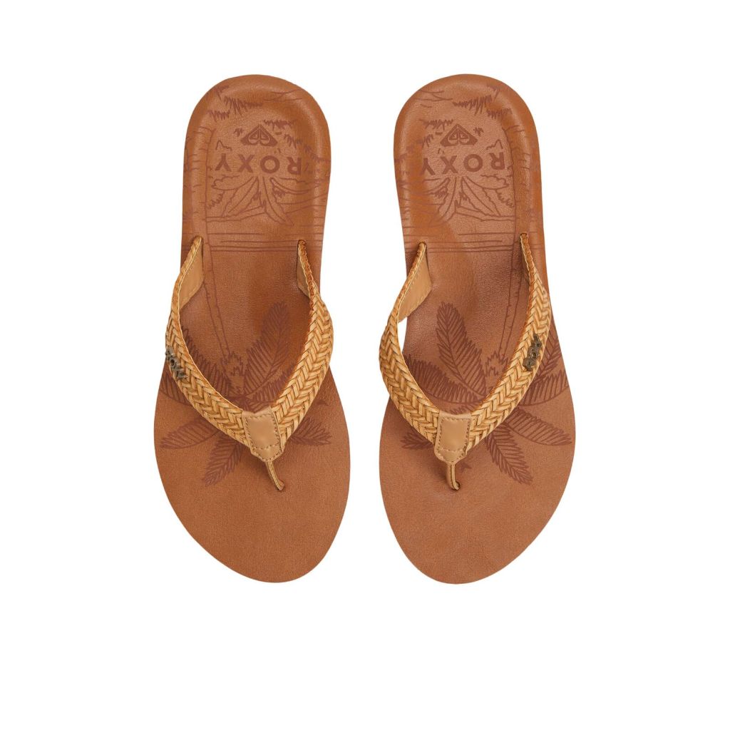 Roxy Women's Lili III Beach Sandals, Tan, 6