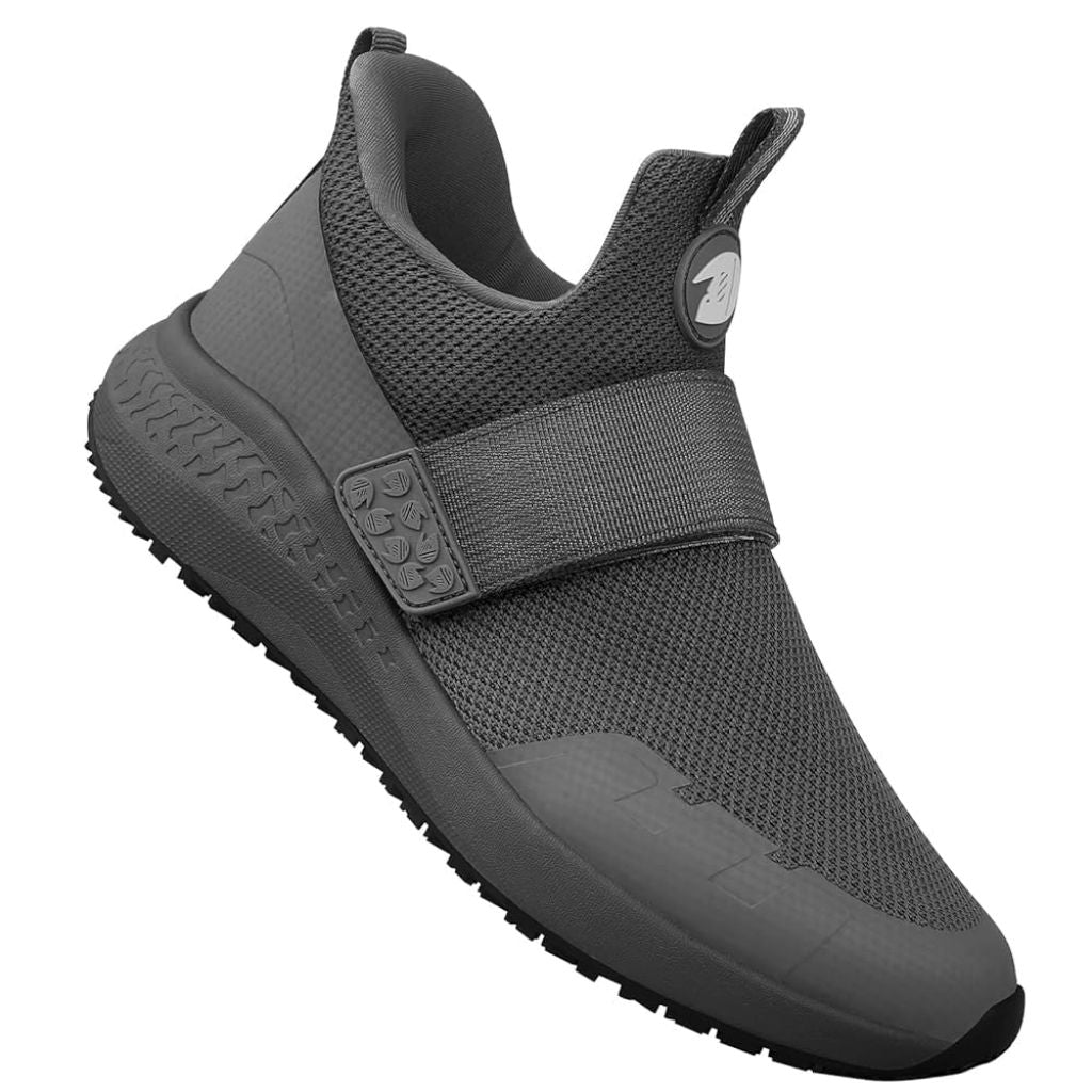 Delobi Non Slip Shoes for Men, Food Service Slip Resistant Work Shoes in Restaurant Kitchen Hospital, Breathable Lightweight Sneakers - Zapatos Antideslizantes para Hombres Grey Size 12
