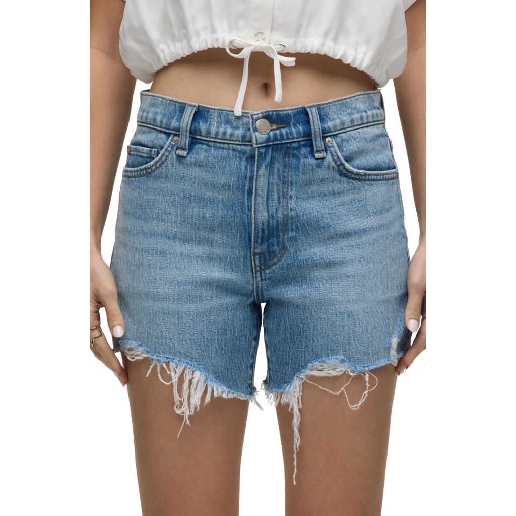 HUDSON Women's Devon High-Rise Boyfriend Short, Anthem, Size 24