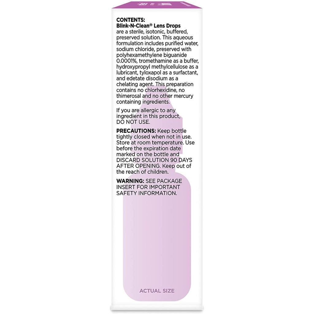 Bausch + Lomb Blink-N-Clean Lens Drops 15 mL