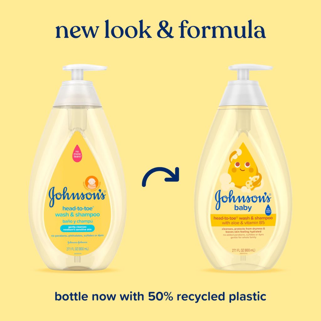 Johnson's Baby Head-To-Toe Baby Wash & Shampoo + Aloe & Vitamin B5 - 27.1 fl. oz