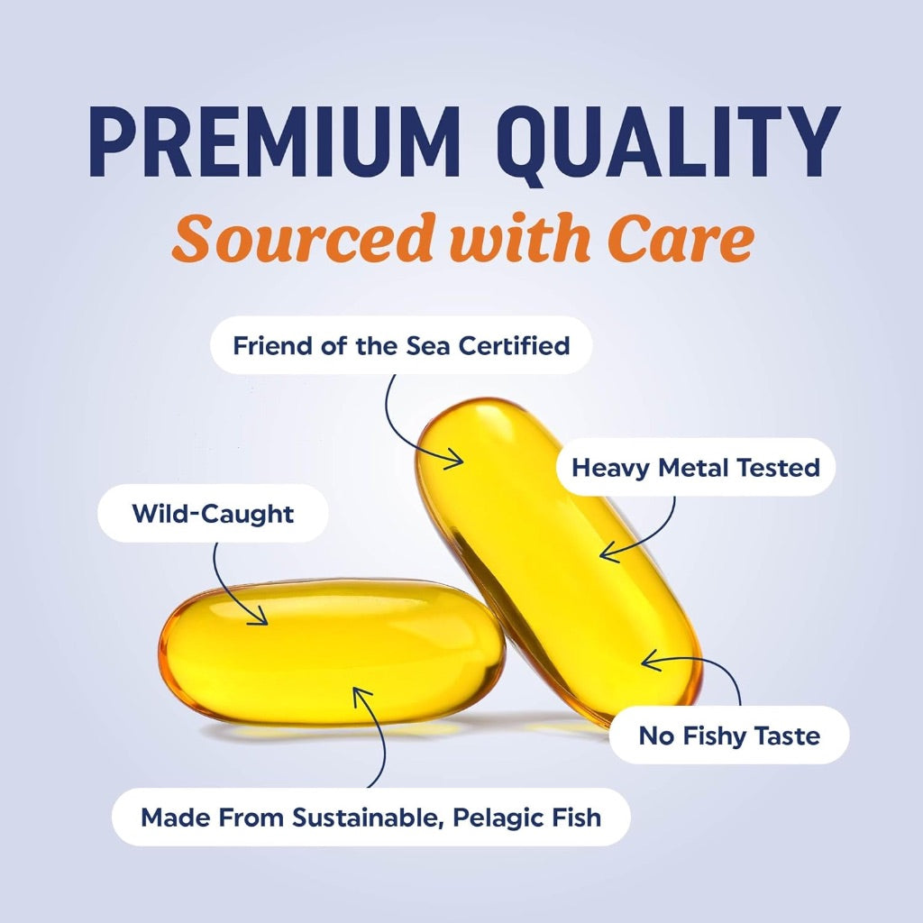 MAV Nutrition Triple Strength DHA Omega 3 Fish Oil 3600 mg, 120 ct Softgels