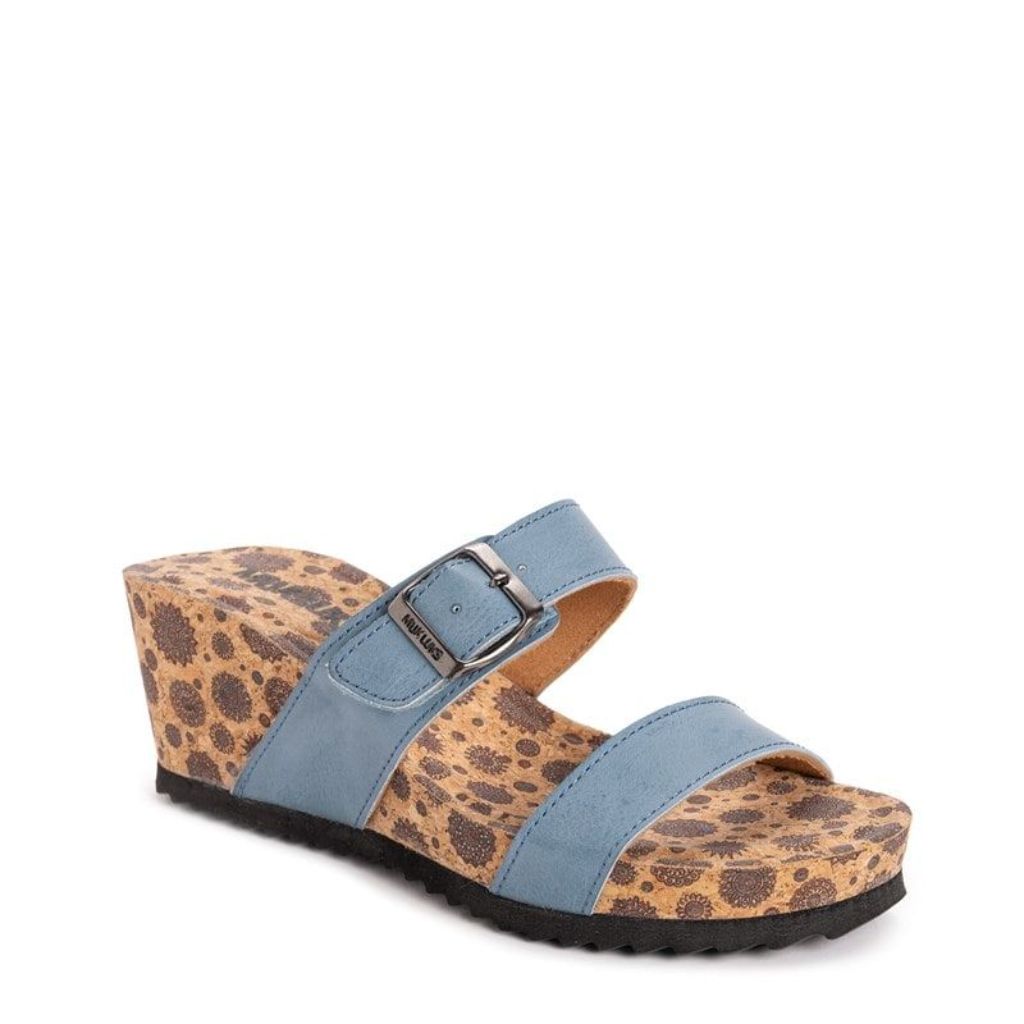 MUK LUKS Winona Women's Wedge Sandals, Size: 10, Blue
