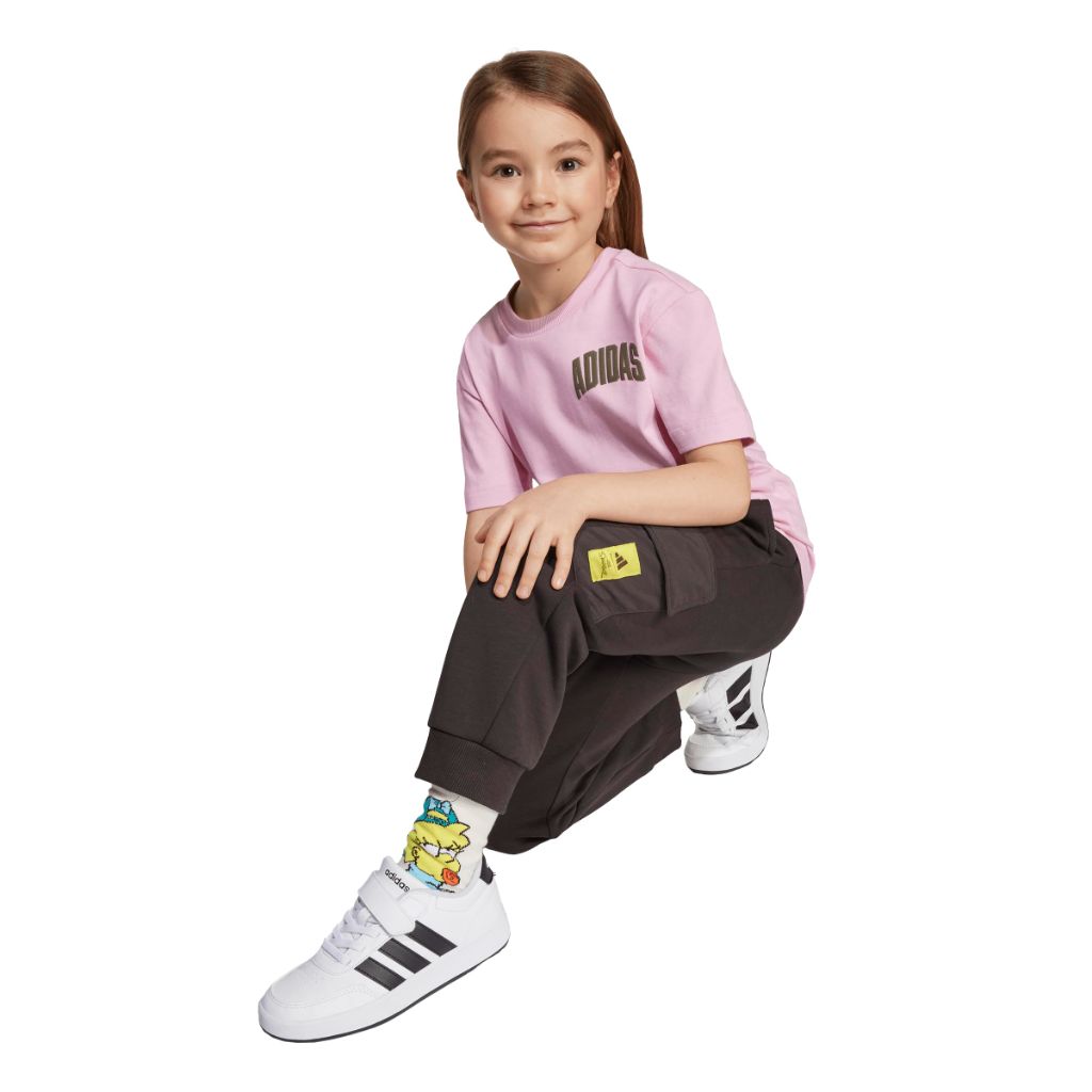 Adidas Unisex-Kids' The Simpsons T-Shirt, True Pink, Small