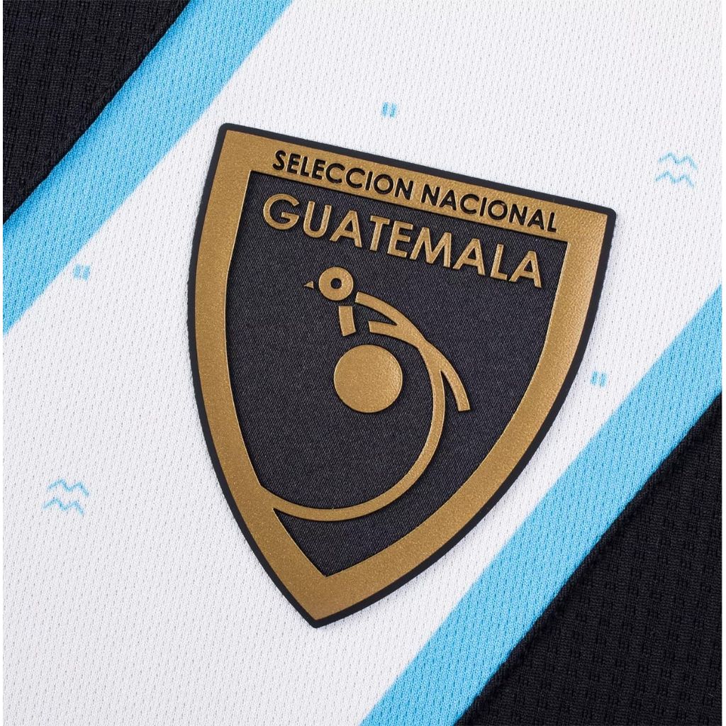 Umbro Men's 23/24 Guatemala National Team 3rd Short Sleeve Soccer Jersey, Black/White, Large