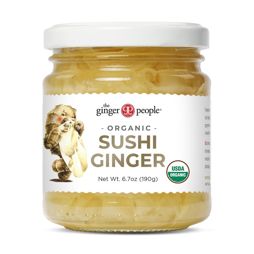 The Ginger People Organic Pickled Sushi Ginger, No Artificial Ingredients, 6.7 oz (Pack of 1)