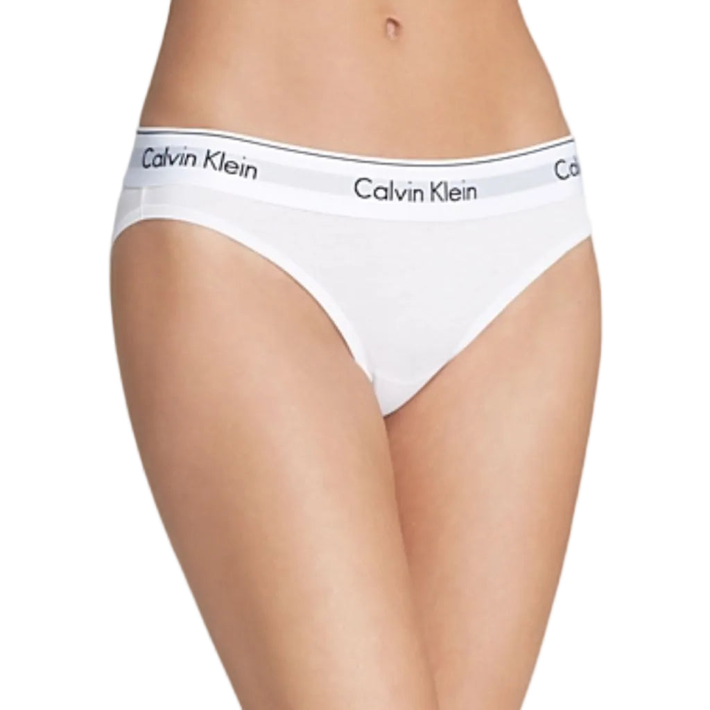 Calvin Klein Women's Modern Cotton Bikini Briefs - White, Size XL