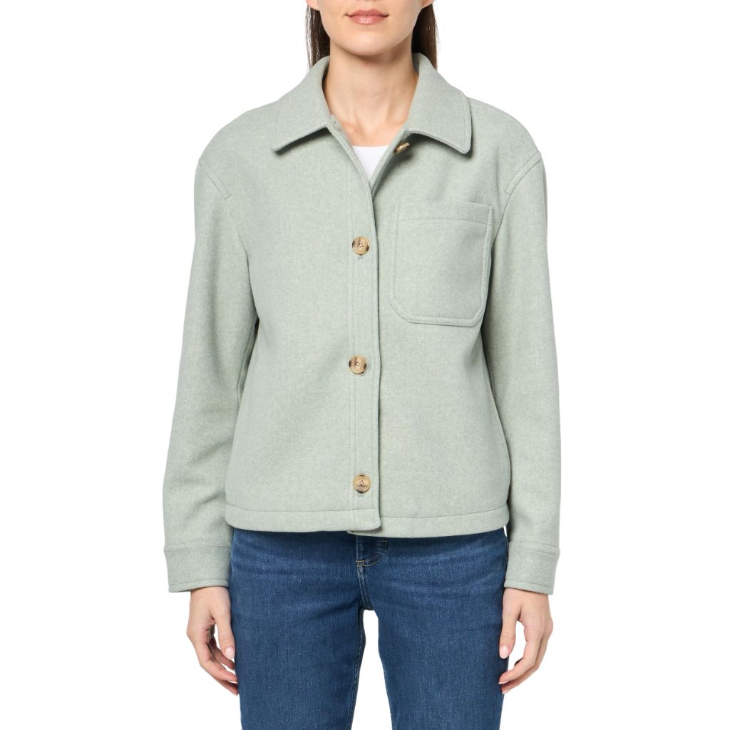 Levi's Women's Harper Wool Shortie Jacket, Seafoam, X-Small