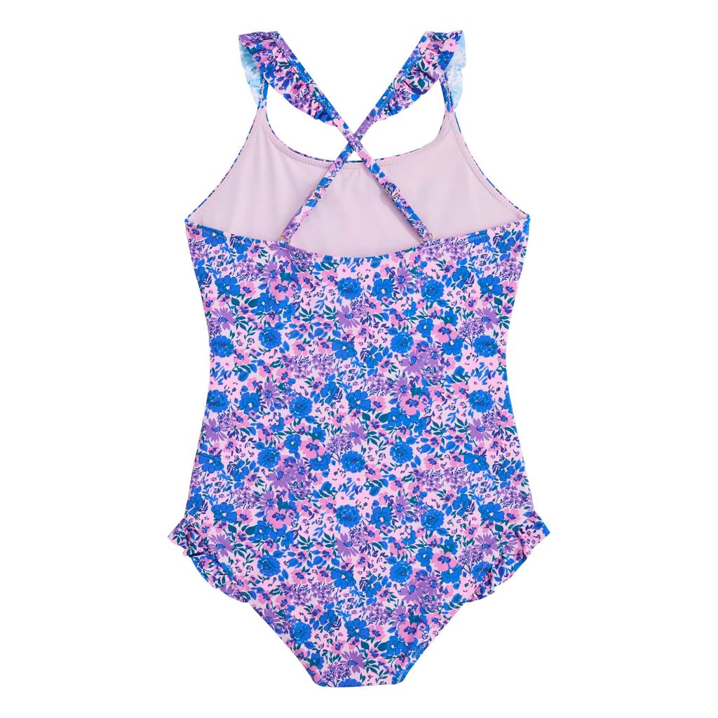 Vineyard Vines Girls Ruffle One Piece, Helen Floral